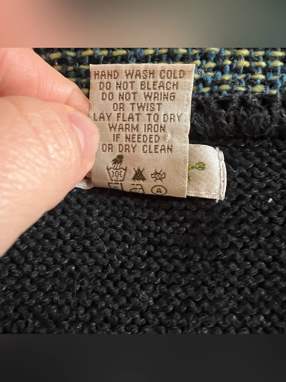 Orvis Cotton Blend V-Neck Dark Blue Gray Knit Sweater, Late 90s, Size Large
